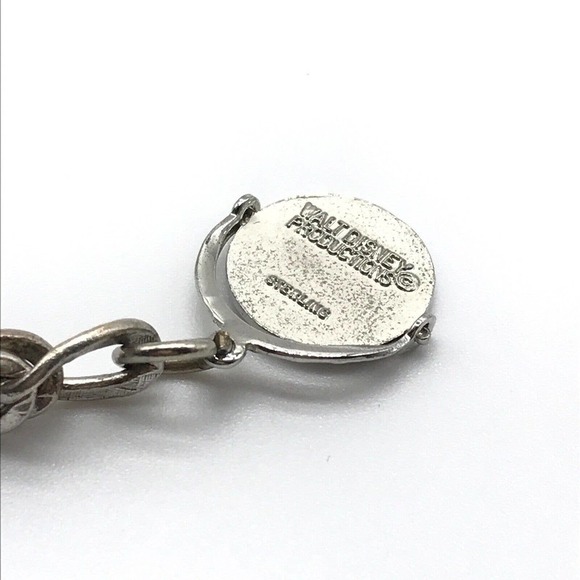 Disney Vintage 925 Sterling Silver Mickey Goofy Enamel Charm Bracelet - Picture 7 of 9